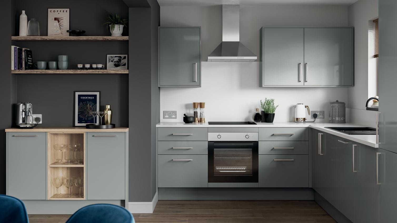 Greenwich Gloss Slate Grey Main Set Shot