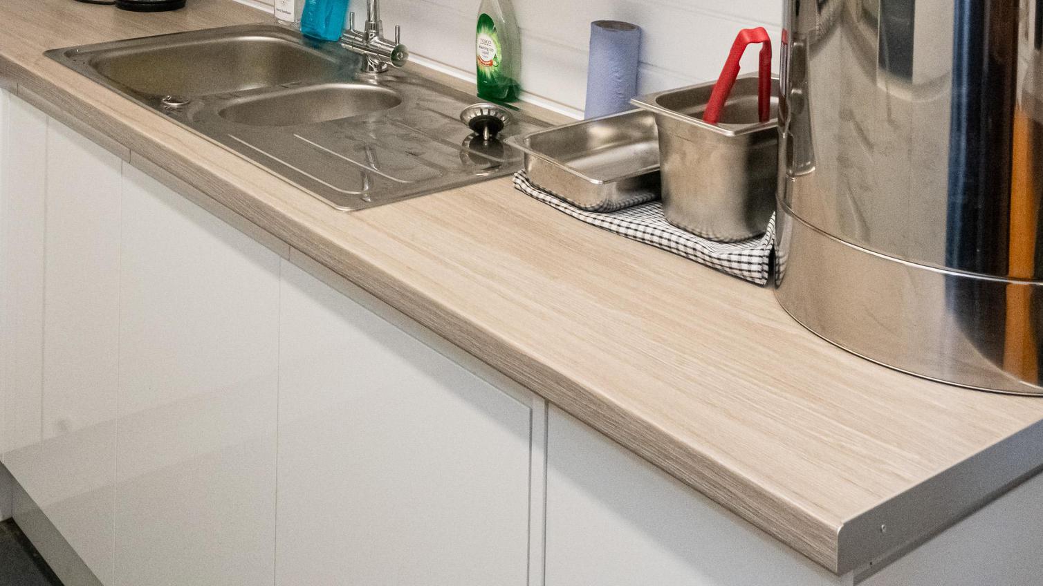 The new timber counters at Orpington FC