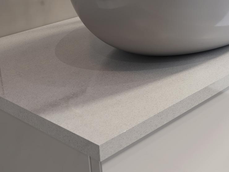 White Quartz Modular Bathrooms Worktop