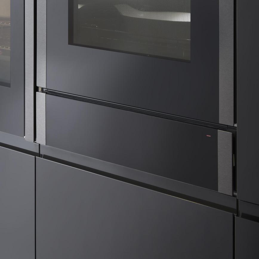 Neff N50 Graphite Warming Drawer Close Up Lifestyle