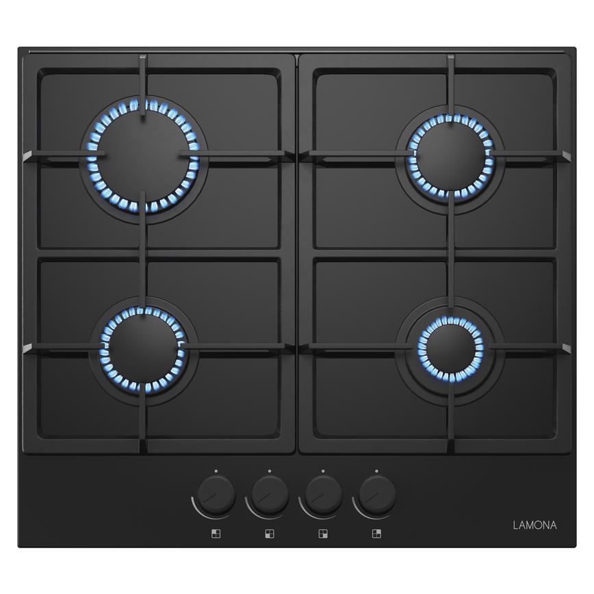 LAM1501 Lamona 4 Burner Gas on Glass