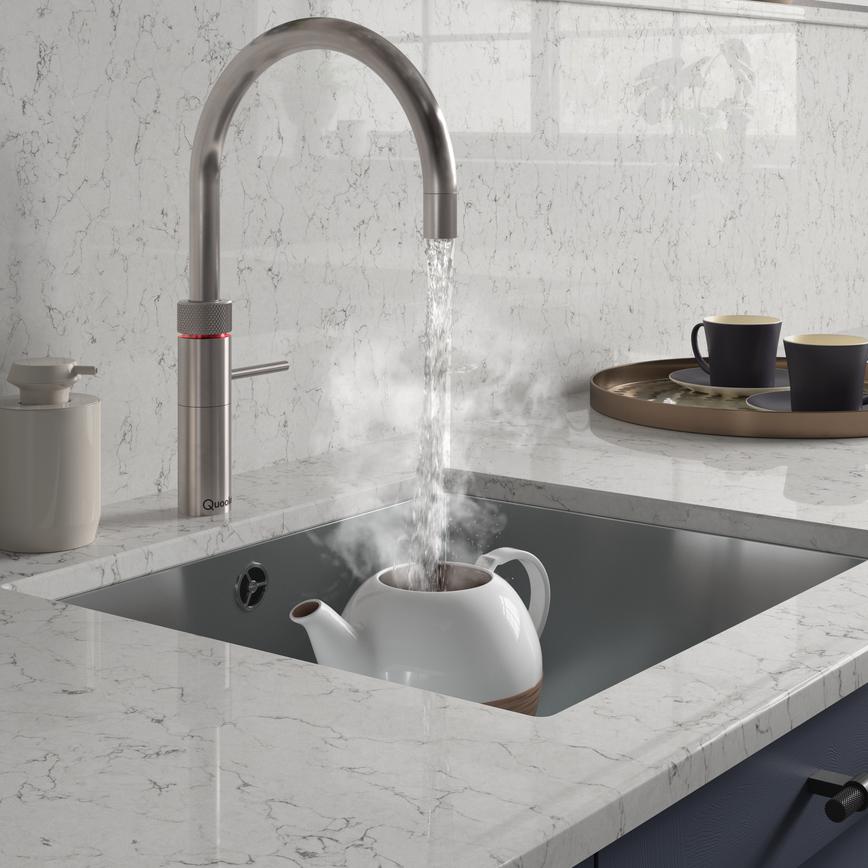 Quooker Fusion Stainless Steel Tap with boiling water