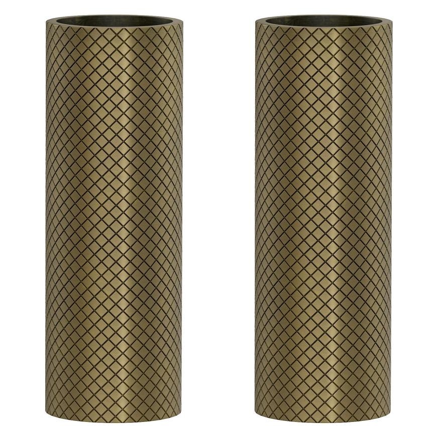 Pronteau Kynance Brushed Brass Knurled Kitchen Tap Handles