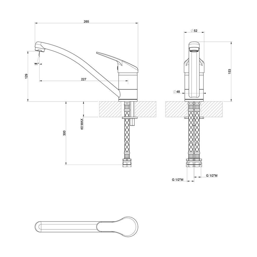 Arno Chrome Mixer Tap