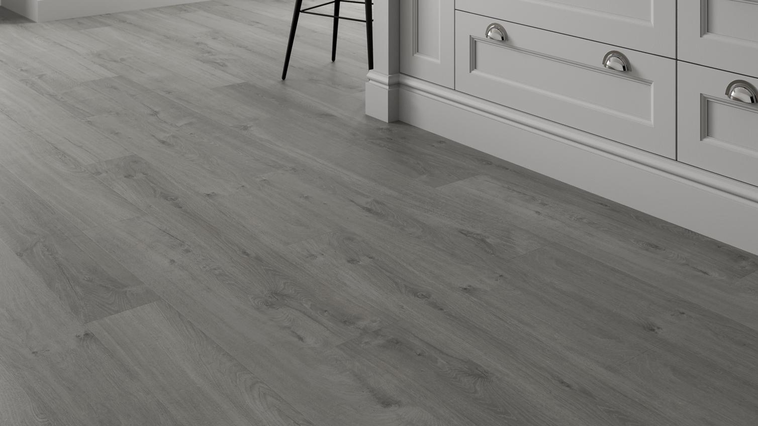 Dark Grey Oak QuickStep Laminate Flooring