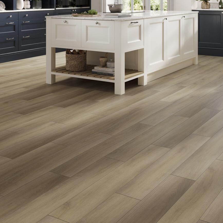 Howdens Light Oak Luxury Rigid Vinyl Flooring with Integrated Underlay 2.2m² Pack