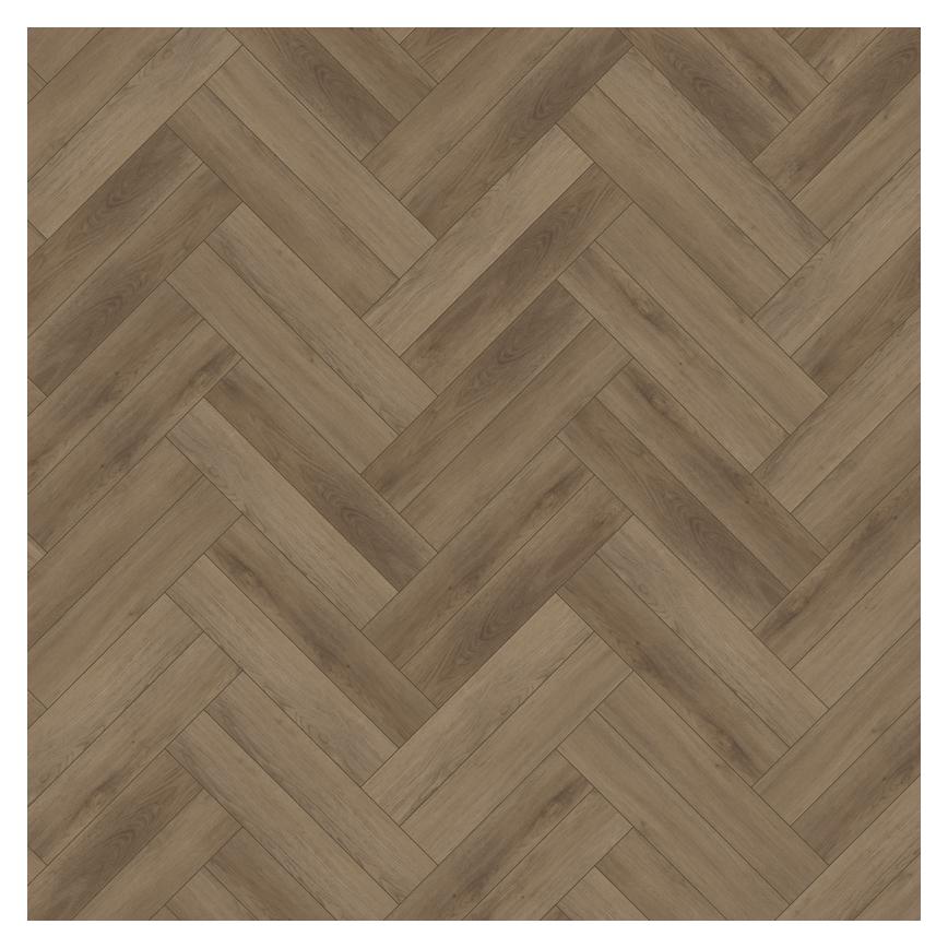 Oake & Gray Herringbone Timeless Oak Luxury Rigid Vinyl Flooring with Integrated Underlay 1.97 m² Birdseye View 1