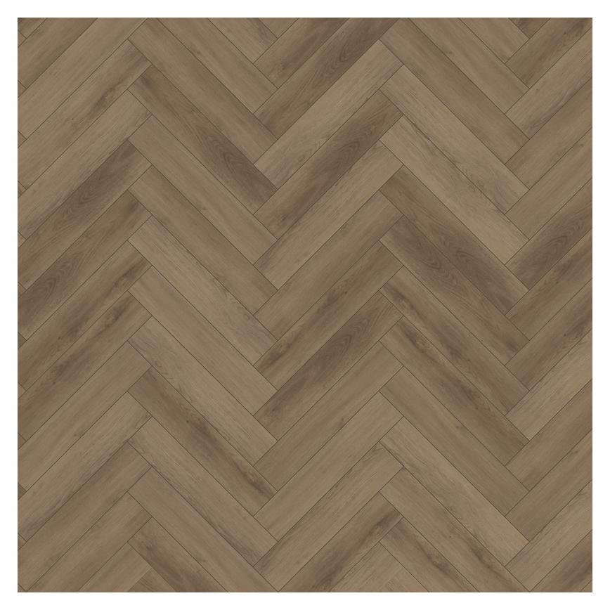 Oake & Gray Herringbone Timeless Oak Luxury Rigid Vinyl Flooring with Integrated Underlay 1.97 m² Birdseye View 2