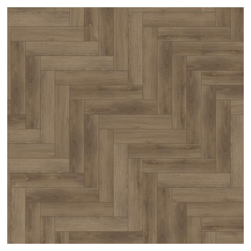 Oake & Gray Herringbone Timeless Oak Luxury Rigid Vinyl Flooring with Integrated Underlay 1.97 m² Birdseye View 3