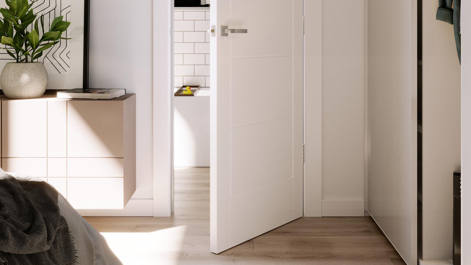 Pre-finished Linear Smooth 726mm Internal Moulded Door