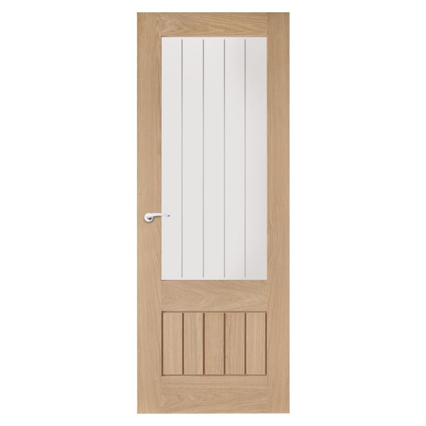 Howdens Dordogne Oak Glazed Door
