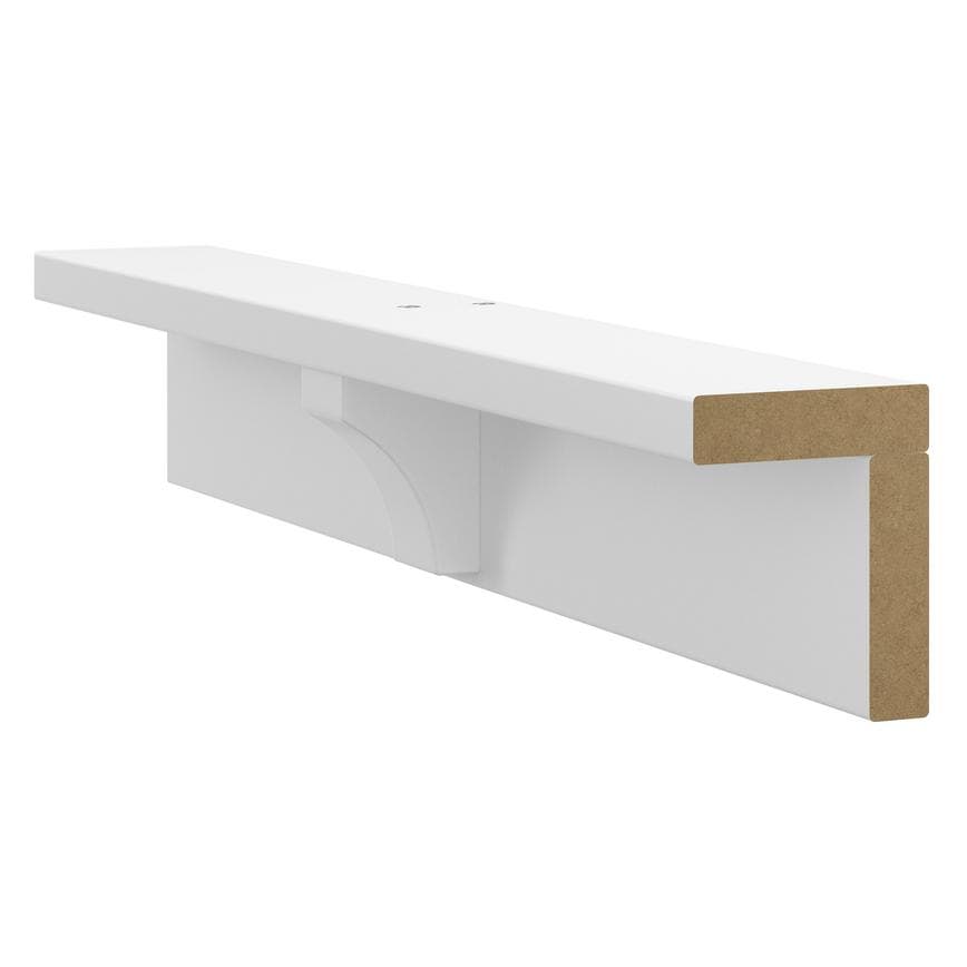 White Primed Wall Shelf Picture Rail 2400mm