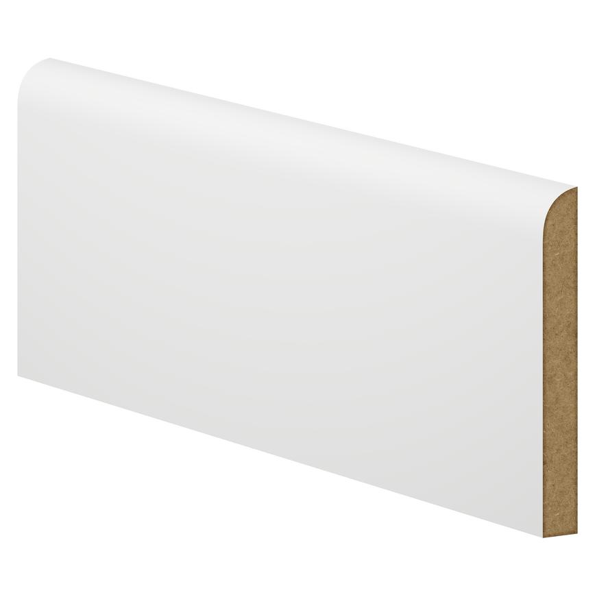 120mm Pencil Round White MDF Skirting Board
