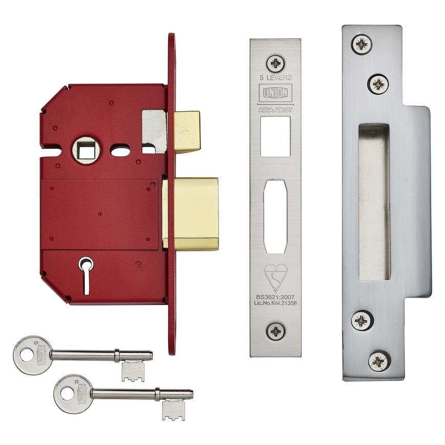Union StrongBOLT Mortice Sashlock BS 2 1/2" SCP