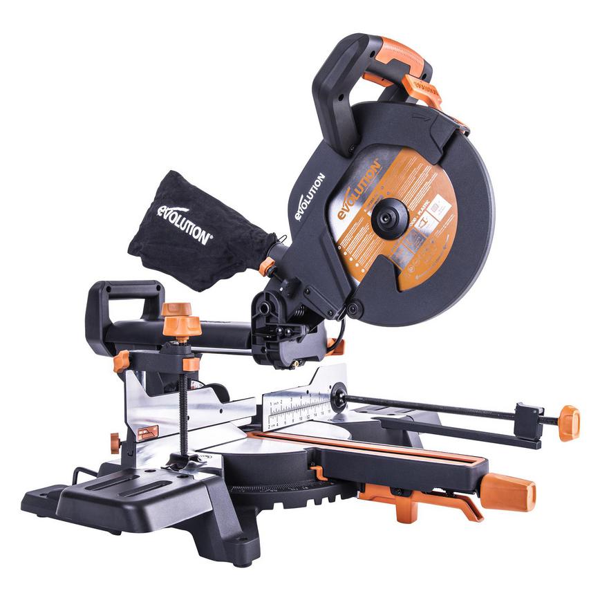 Evolution R255SMS+ 220-240V Single Bevel Sliding Mitre Saw