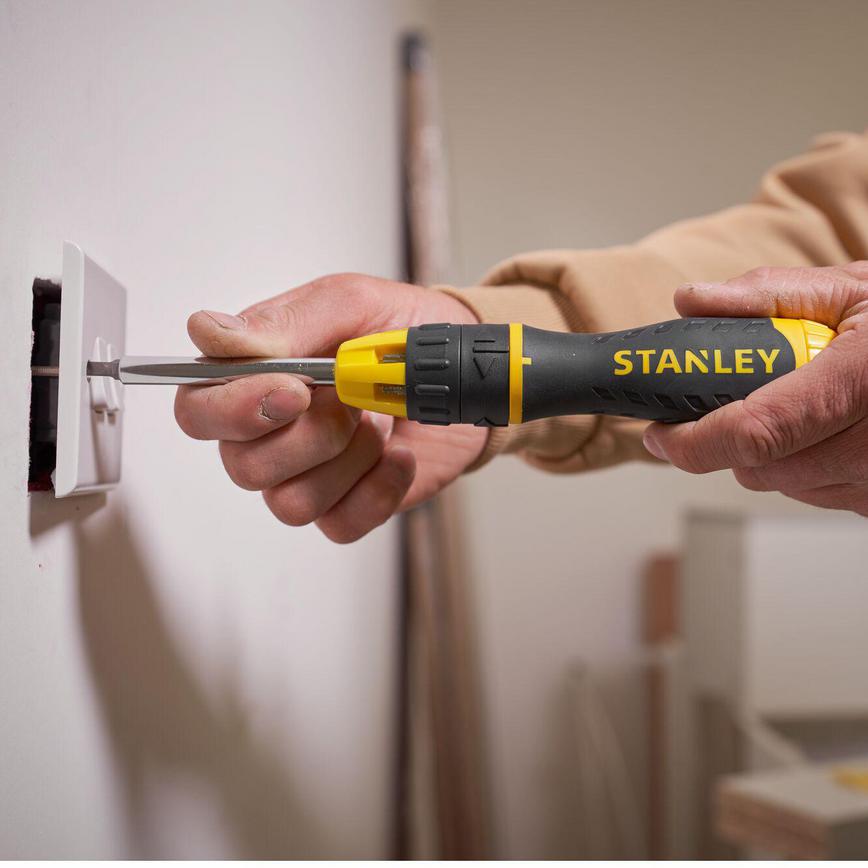 Stanley Multibit Mixed Ratchet Screwdrivers 10 Piece Set Screwing Electrical Socket