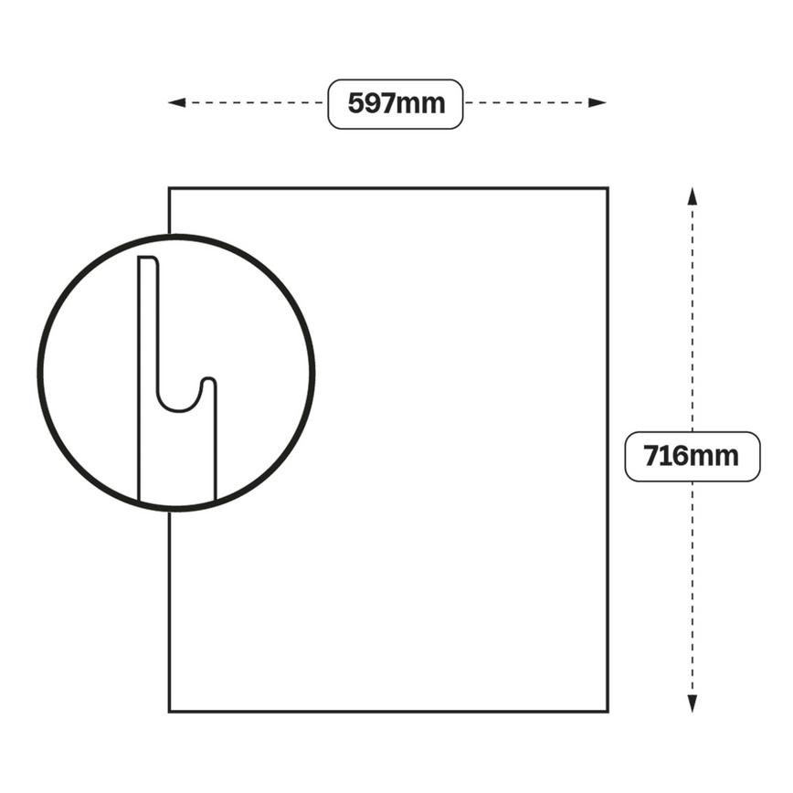 Integrated Handle 600 Appliance Door (XX78)