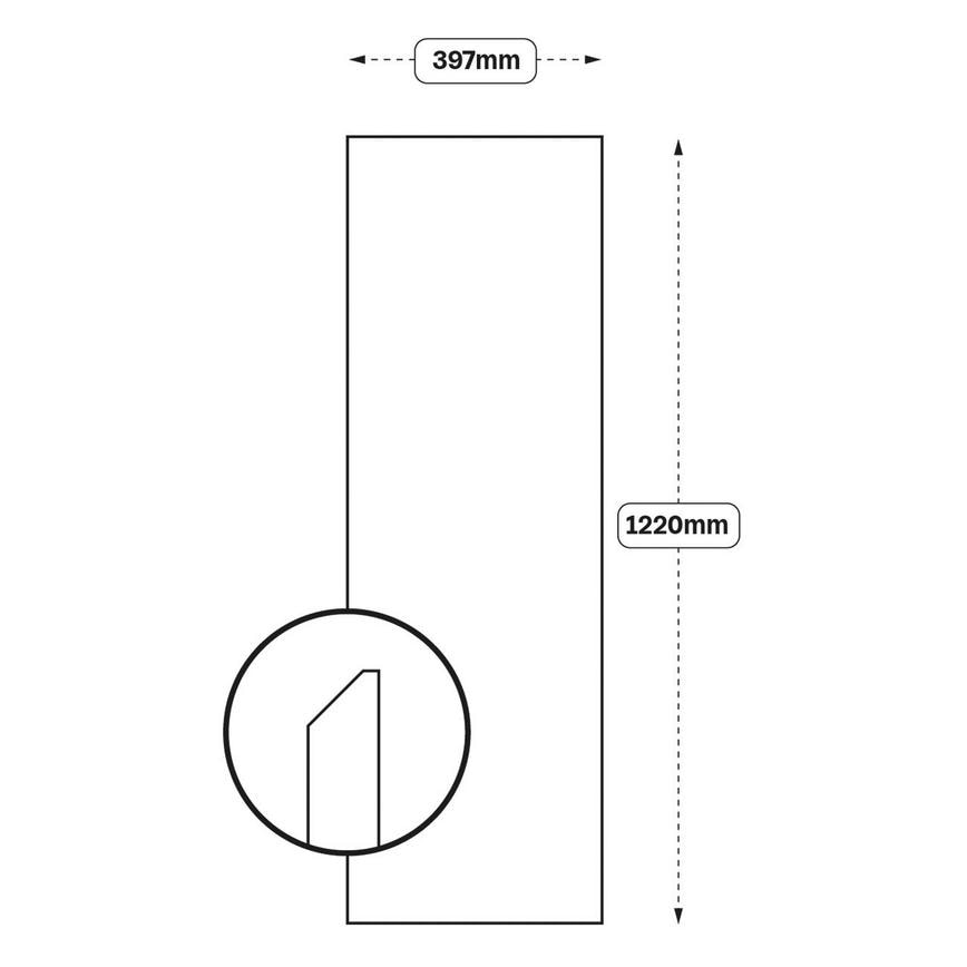 Integrated Handle 400 Larder Door (XX1A)