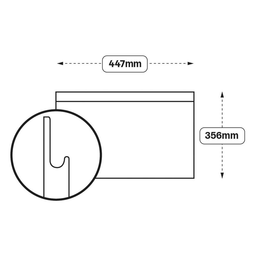 Integrated Handle 450 Half Height Door (XX3D)