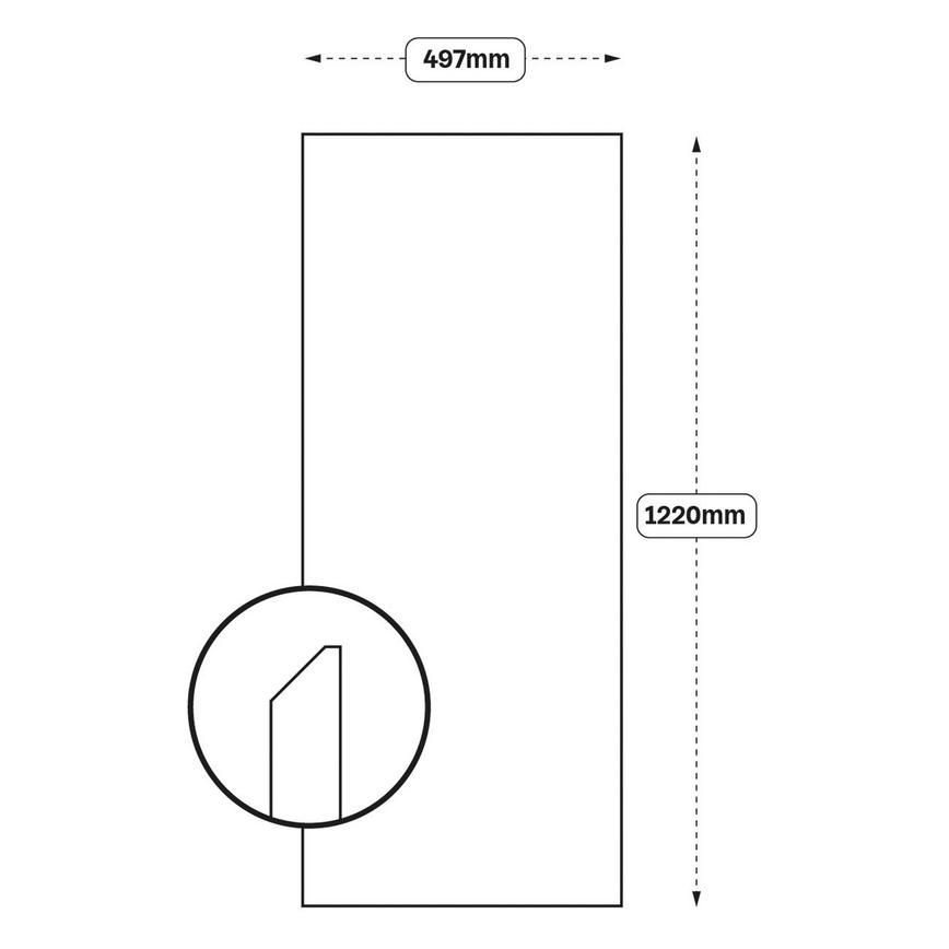 Integrated Handle 500 Larder Door (XX18)