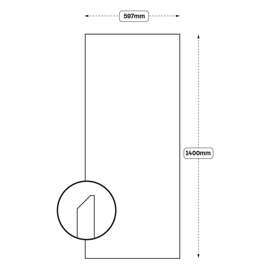 Integrated Handle 600 Appliance Tower Door 1400mm (XX87)