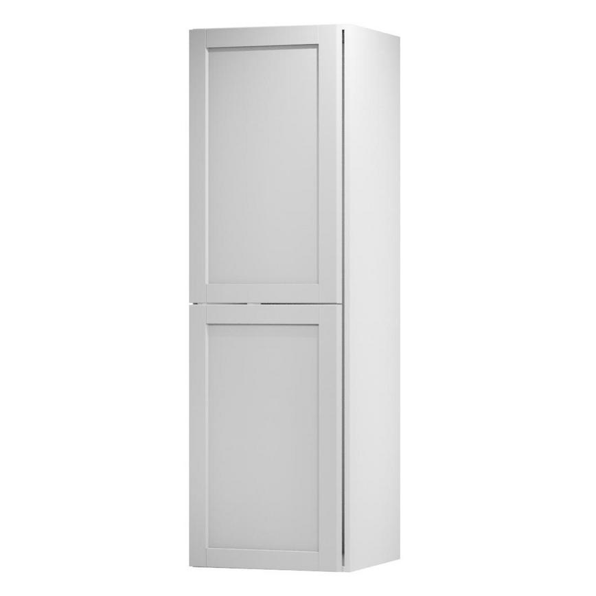 Witney Dove Grey 600 Freezer Door Open