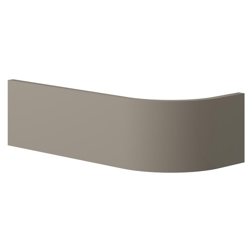 Clerkenwell Gloss Sand Grey 563mm x 18mm Curved Plinth