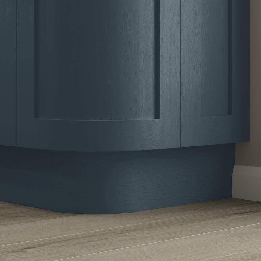 Chilcomb Grain Marine Blue 563mm x 18mm Curved Plinth