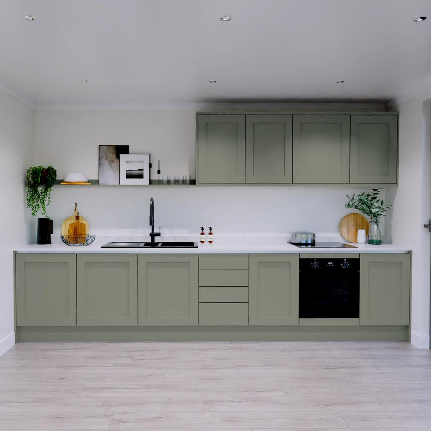 Chilcomb Reed Green Handleless Single Wall