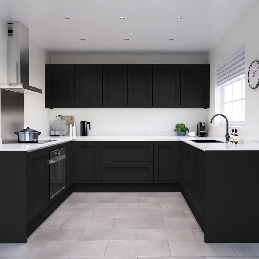 Chilcomb Black Handleless EKES Set Shot U Shape