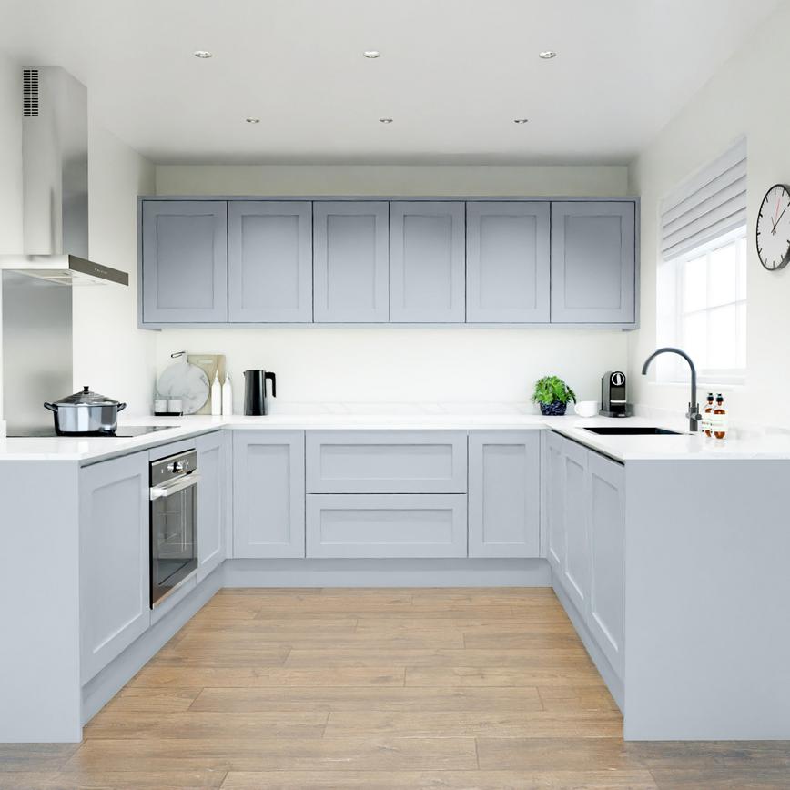 Chilcomb Seafoam Handleless EKES Set Shot U Shape