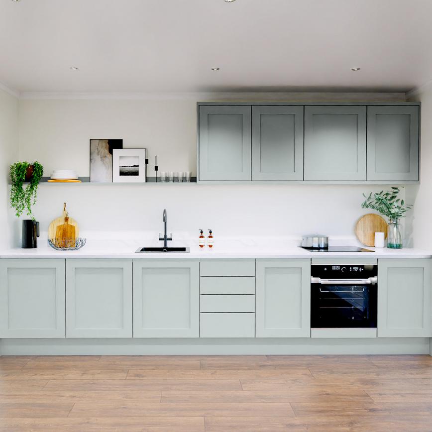 Chilcomb Seafoam Handleless EKES Set Shot Single Wall