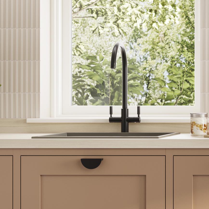 Chilcomb Terracotta Inframe Sink And Tap
