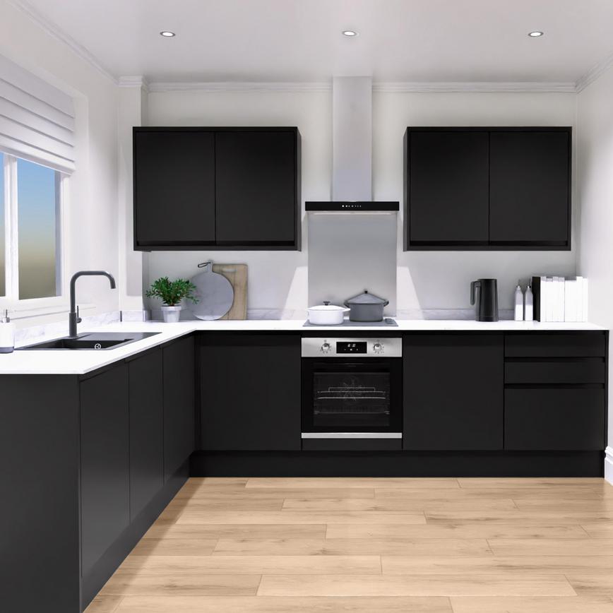 Clerkenwell Super Matt Black EKES L Shaped