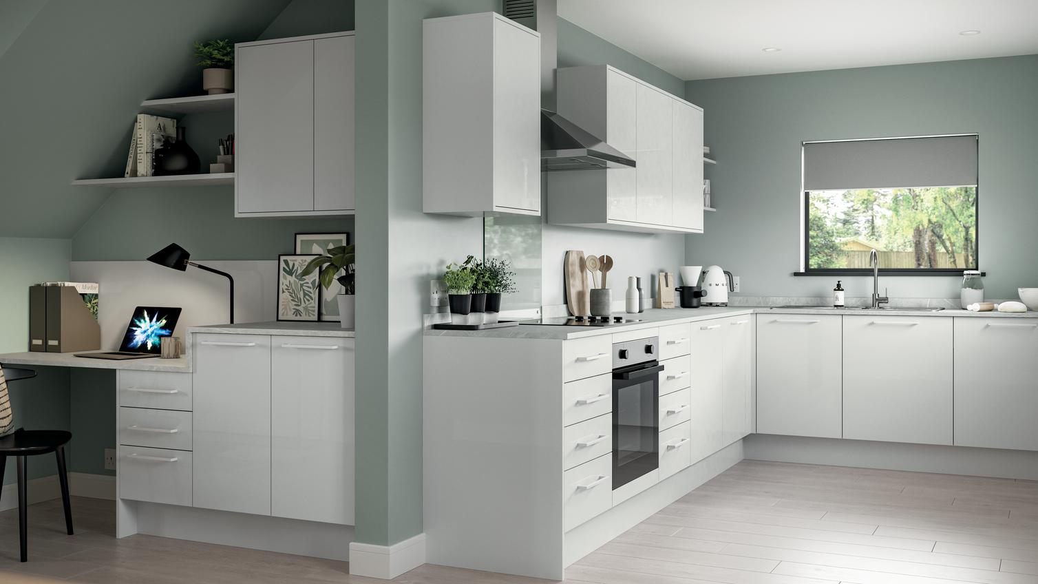 Greenwich Gloss White Alternative Angle