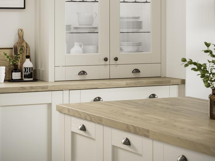 Fairford Antique White Island and Dresser