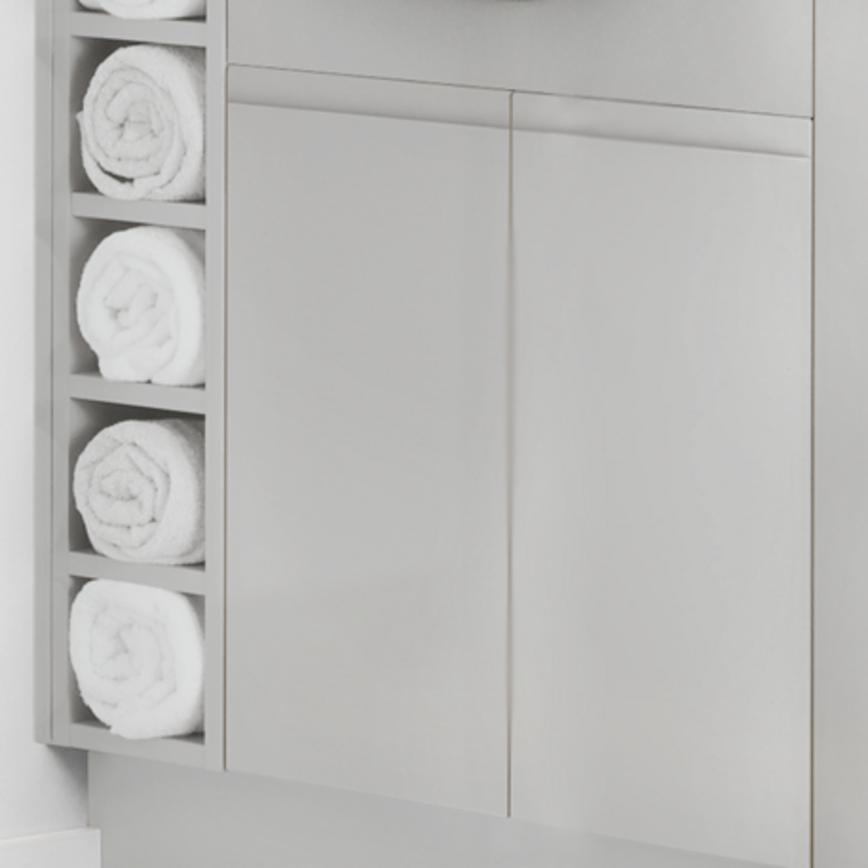 Clerkenwell Gloss Dove Grey Vanity Unit