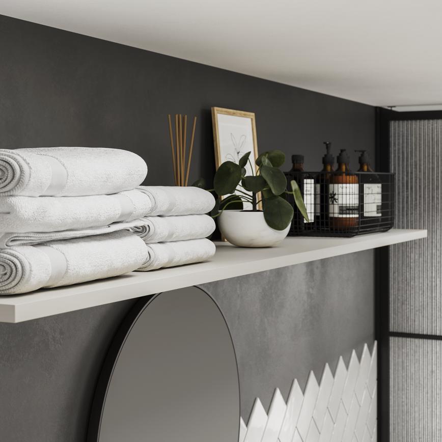 Hockley Super Matt Sand Stone Bathroom Shelves