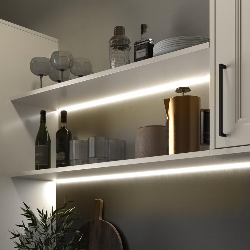 LEDIP65 Flexible Strip WW Elmbridge Porcelain Kitchen Warm