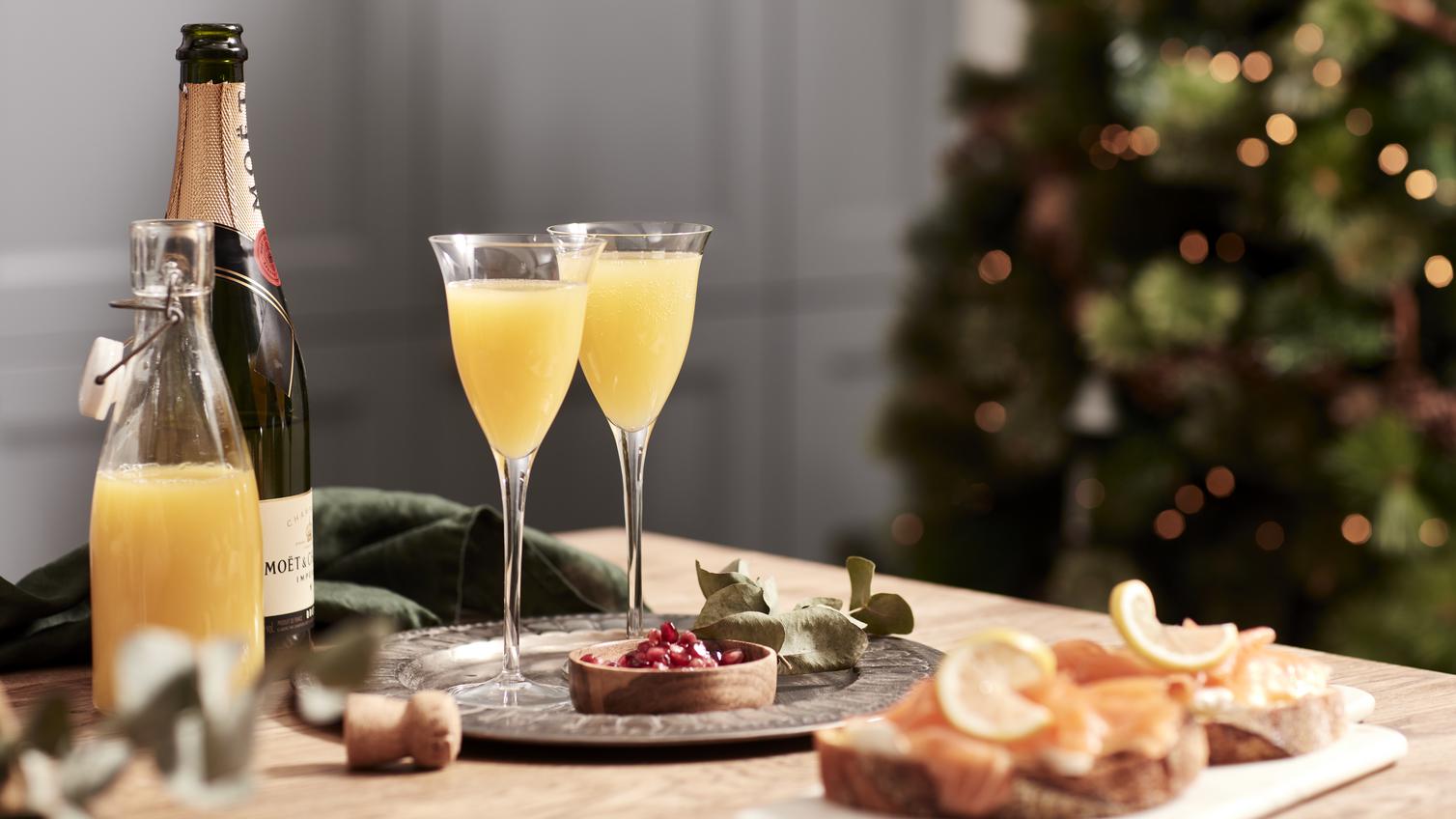 Christmas cocktails in the morning