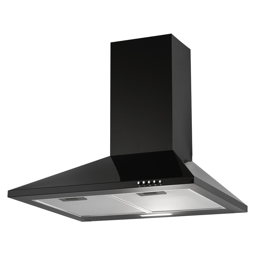 Lamona LAM2411 60cm Black Chimney Cooker Hood