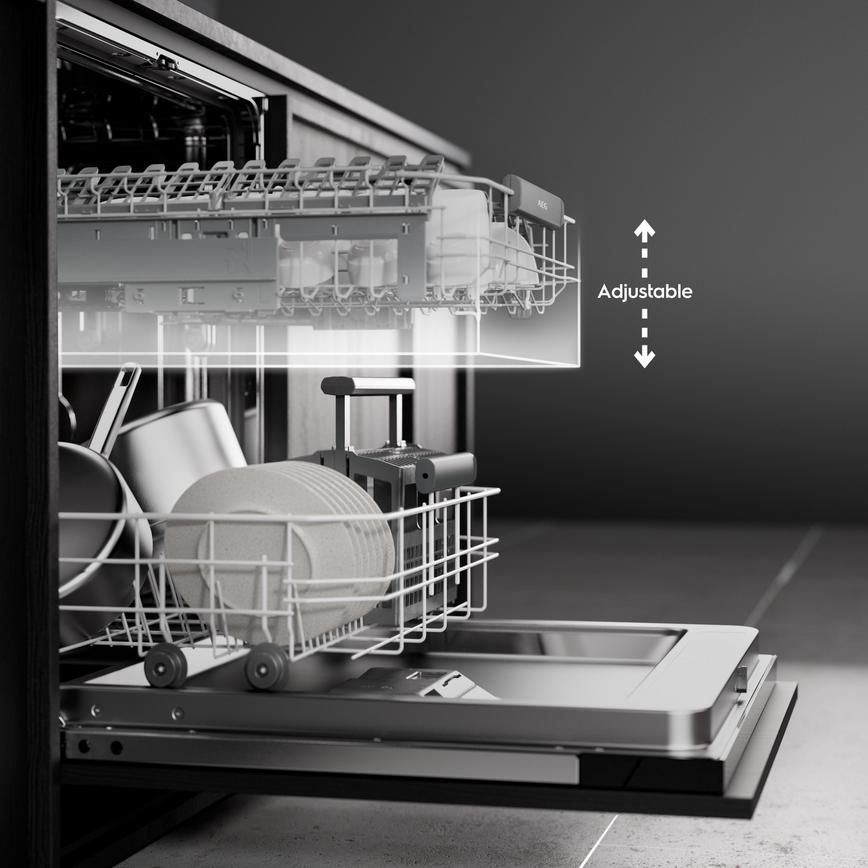 AEG FSK52917Z Integrated Full Size Black Control Panel Dishwasher