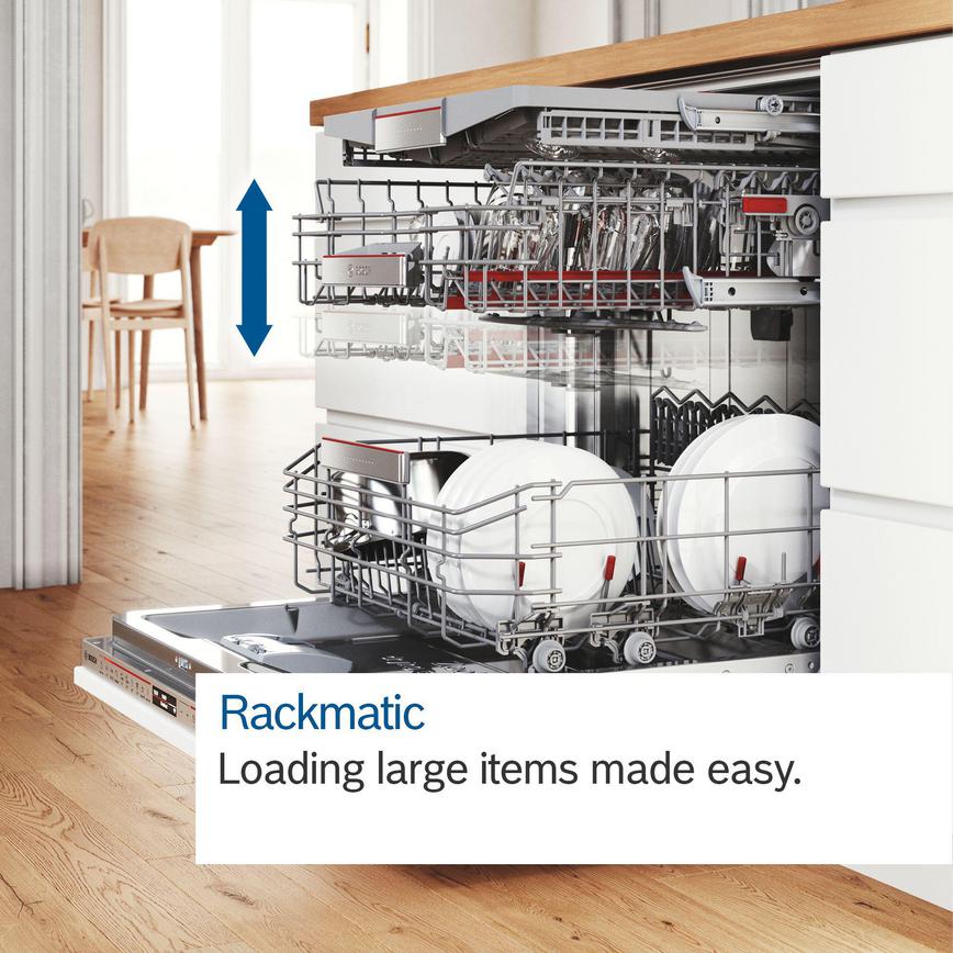 Bosch Serie 6 60cm premium Dishwasher Adjustable Baskets