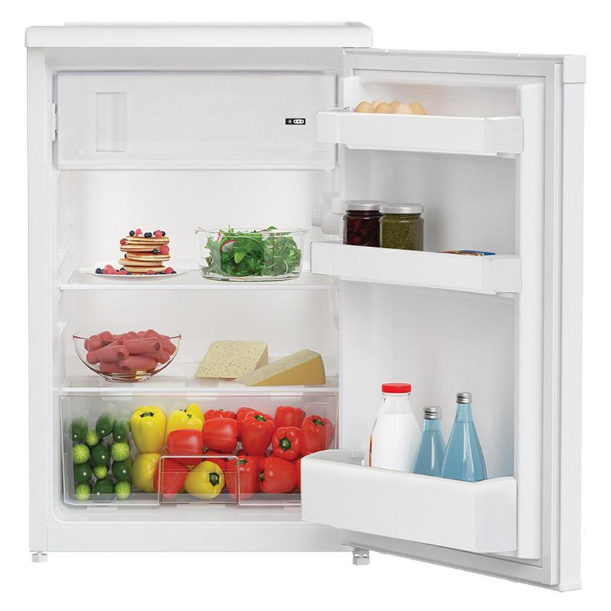 Beko UR4584W Freestanding White Fridge With Ice Box Cut Out with Energy Rating