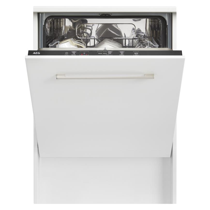 AEG FSB42607Z Integrated Full Size Black Control Panel Dishwasher Cut Out with Energy Rating