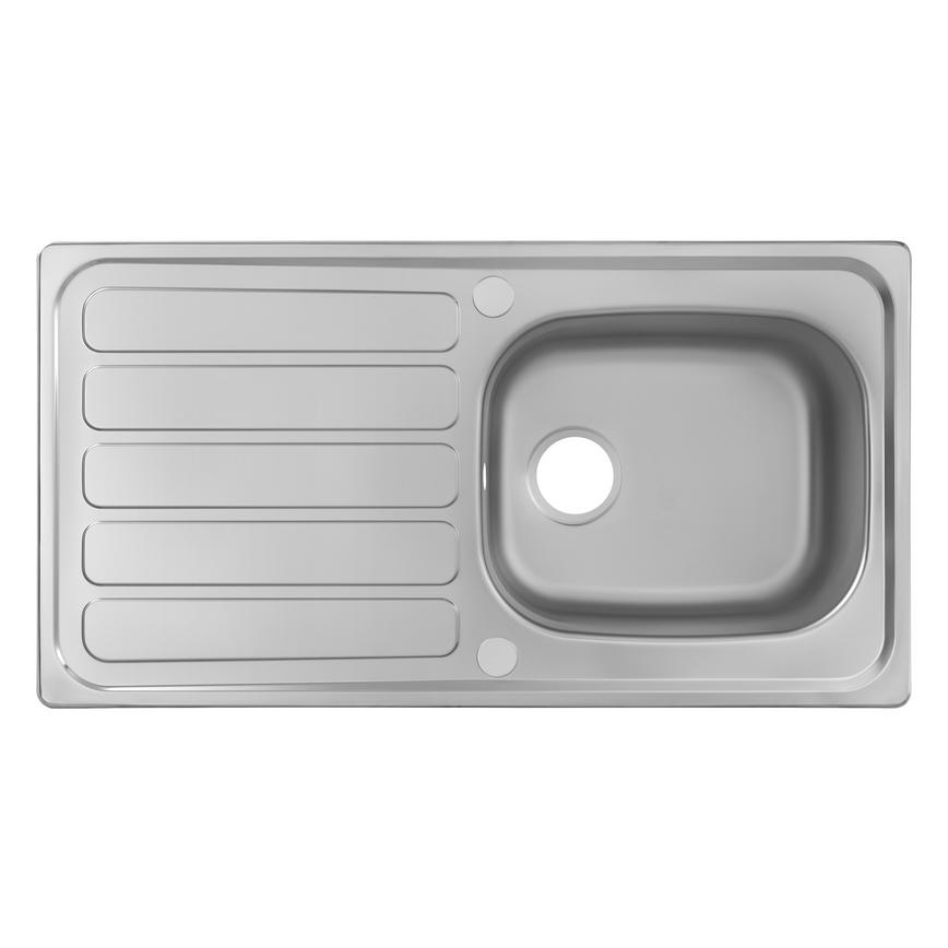 Rangemaster Stainless Steel Single Bowl Sink No Waste