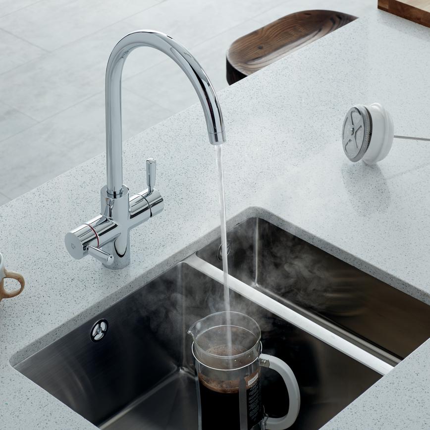 Lamona Chrome Arroscia 3 in 1 hot water tap