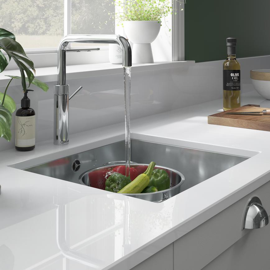 Quooker Fusion Chrome Tap running