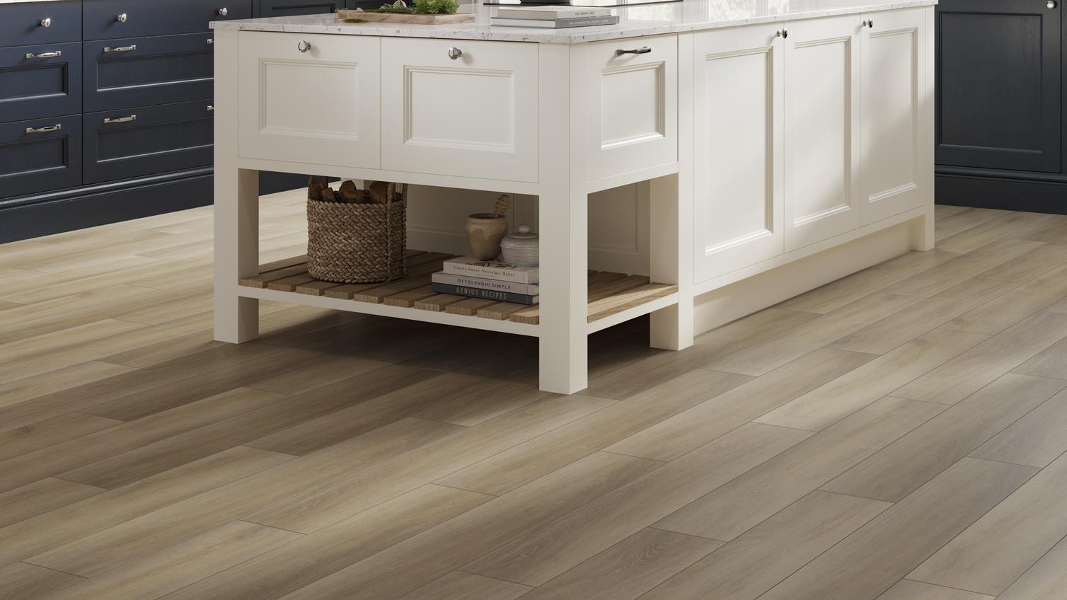 Howdens Light Oak Luxury Rigid Vinyl Flooring with Integrated Underlay 2.2m² Pack