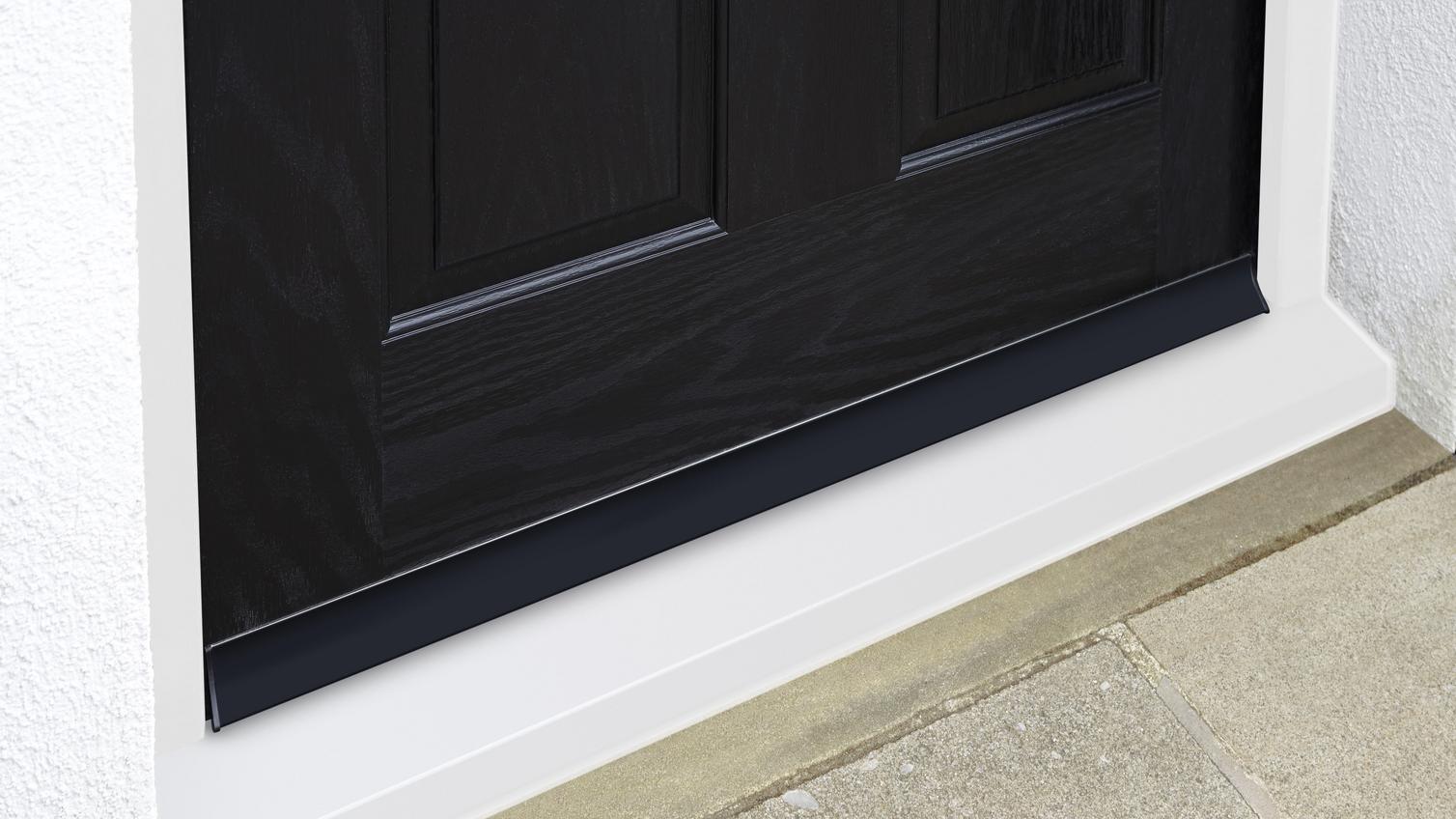Black Weather Bar Composite Doors